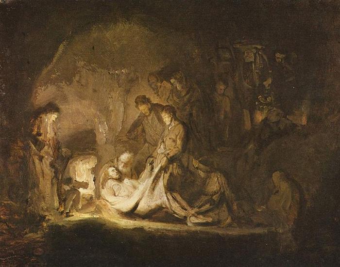 REMBRANDT Harmenszoon van Rijn Grablegung Christi